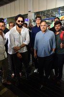 Thandel Movie Team at Vizag Airport Stills